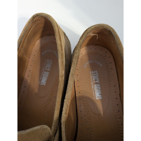Stacy Adams Luxurious Brown Suede‎ Leather Loafers 25224-240 Buckle Men's 11M - Picture 7 of 9